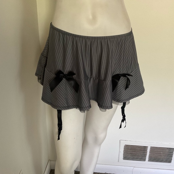 Body Rage Mini Skirt with Garters Plus Size - Picture 1 of 8